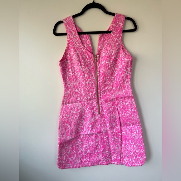 Lilly Pulitzer for target pink printed sleeveless shift dress size 4 - Picture 3 of 5